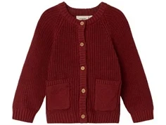 Lil Atelier spiced apple strikcardigan bomuld